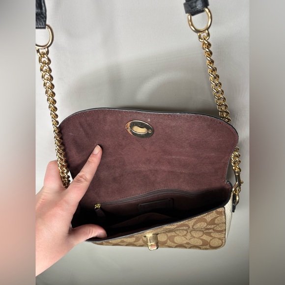 COACH Marlie Top Handle Satchel In Signature Canvas - Picture 5 of 9